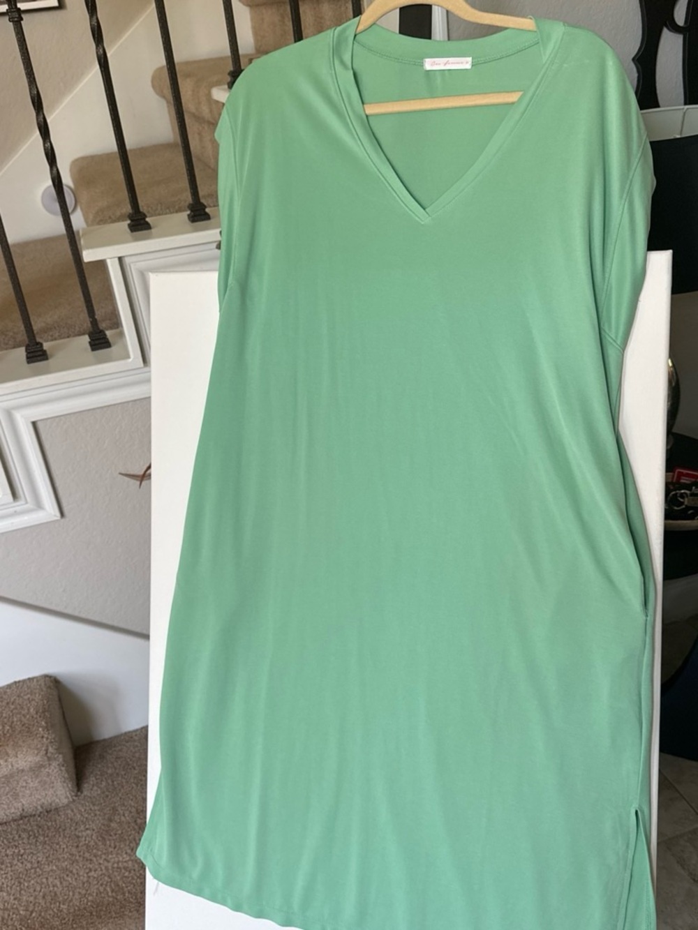 Ces Femme Mint Green Shift Dress Medium